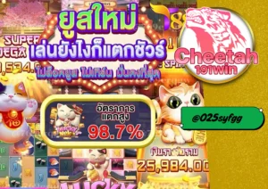 สล็อต แตก หนัก เล่นง่าย ได้เงินจริง กับ cheetah191win