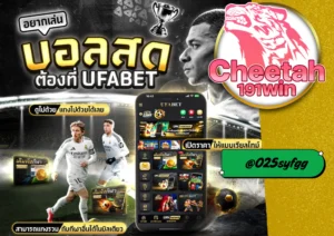 สมัครเว็บพนันบอล ง่าย ๆ พร้อมรับสิทธิพิเศษที่ cheetah191win