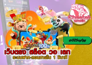 สล็อตแตกง่าย ฝากถอนเร็ว เล่นได้ทุกวันกับ cheetah191win