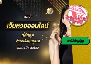 เว็บหวย ออนไลน์ ที่ดีที่สุดกับ cheetah191win เล่นง่าย จ่ายไว ได้เงินจริง
