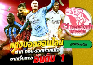 แทงบอล ผ่านมือถือ สะดวก รวดเร็ว ได้เงินจริง ต้อง cheetah191win เท่านั้น!